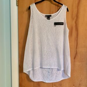 Lane Bryant_ White Hi-Low Tank Top_Size 14/16